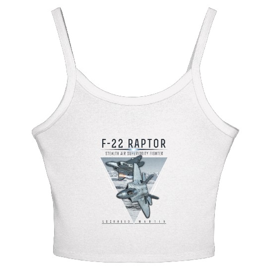 Aircraft Army US Airborne Fighter Pilot Women's Spaghetti Strap Tank Top