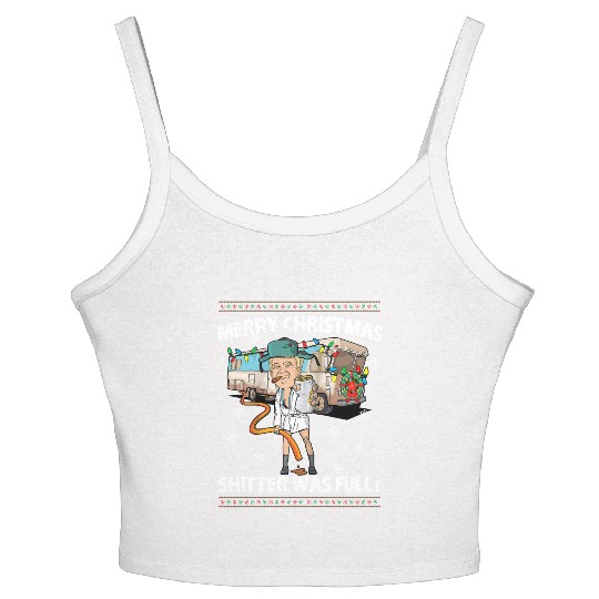 Donald Trump Cousin Eddie Christmas Women's Spaghetti Strap Tank Top Shitte