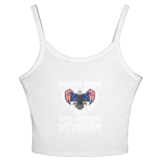 Proud Wife Of A US Army Veteran Women's Spaghetti Strap Tank Top