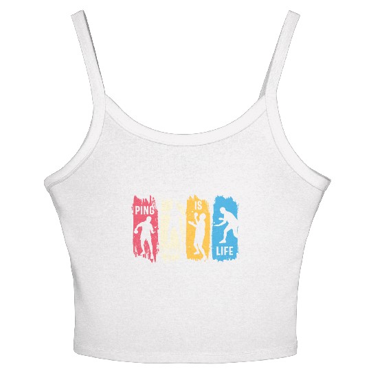 Ping Pong Lovers - Table Tennis - Ping Pong Saying Women's Spaghetti Strap Tank Top