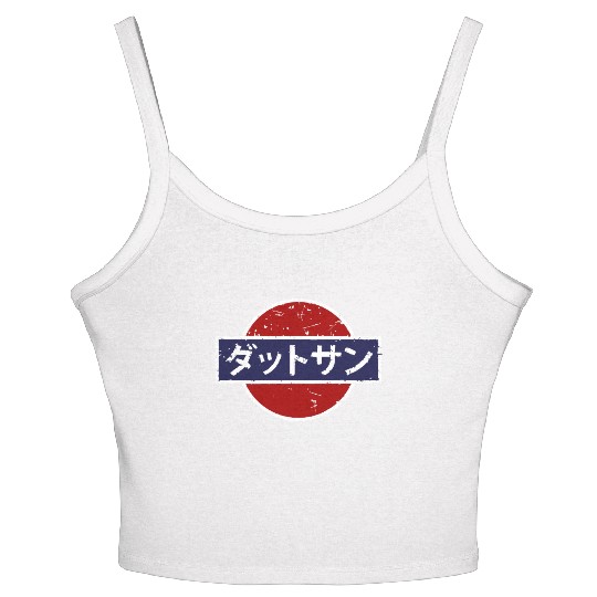Datsun Vintage Japanese Car Women's Spaghetti Strap Tank Top