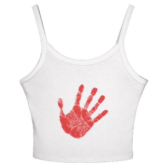 Red Hand - Supporter of MMIW Women's Spaghetti Strap Tank Top