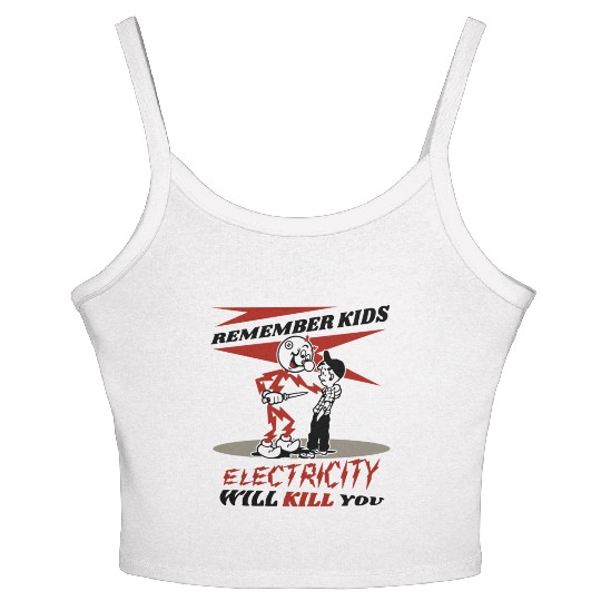 Reddy's Kilowatts Electricity Will Kill You Women's Spaghetti Strap Tank Top