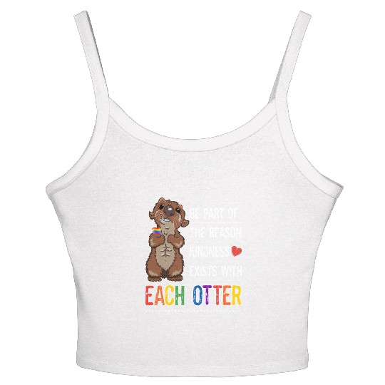 Orlando Red Women's Spaghetti Strap Tank Top Gay Pride Kindness Gay Otter