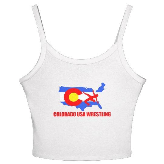 Team USA Wrestling Colorado Division Women's Spaghetti Strap Tank Top