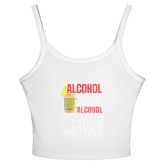 Alcohol Wine Beer Beer Bottle Women's Spaghetti Strap Tank Top