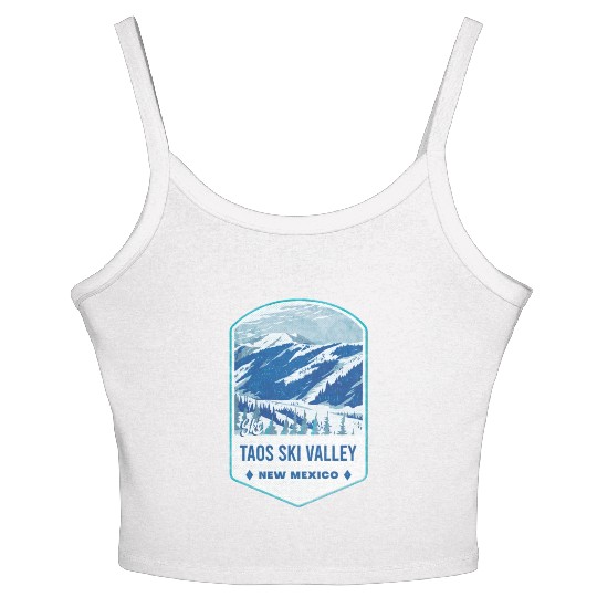 Ski Taos Valley New Mexico Women's Spaghetti Strap Tank Top