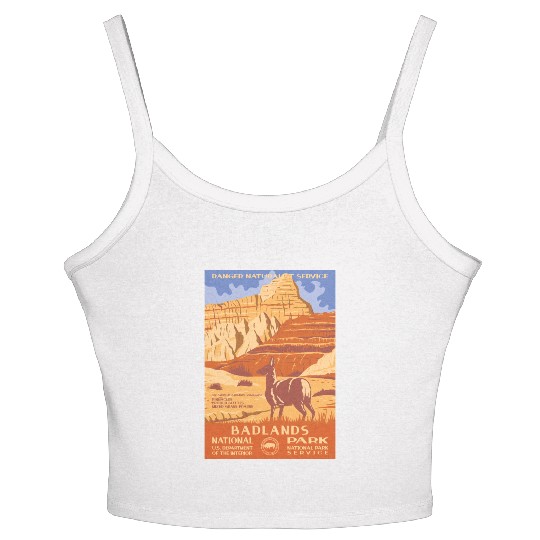 Badlands National Park WPA Women's Spaghetti Strap Tank Top