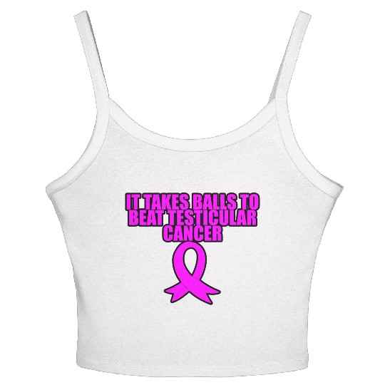 It Takes Balls To Beat Testicular Cancer 3 Women's Spaghetti Strap Tank Top