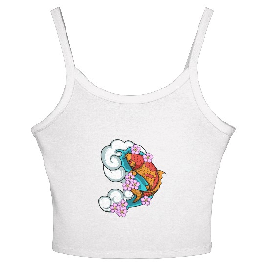 Cherry Blossom Aquarist Gift Women's Spaghetti Strap Tank Top