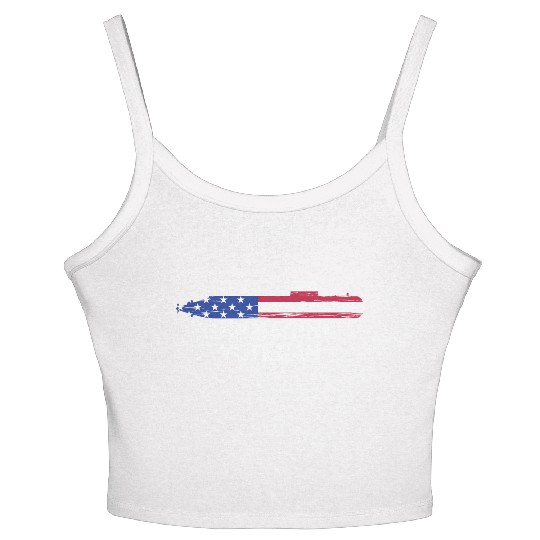 Submarine Veteran Submariner US Military Women's Spaghetti Strap Tank Top
