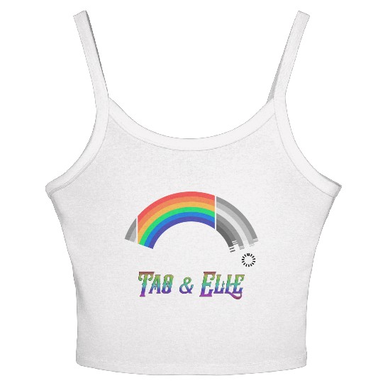 Heartstopper Rainbow LBGTQIA+ Tao and Elle Women's Spaghetti Strap Tank Top