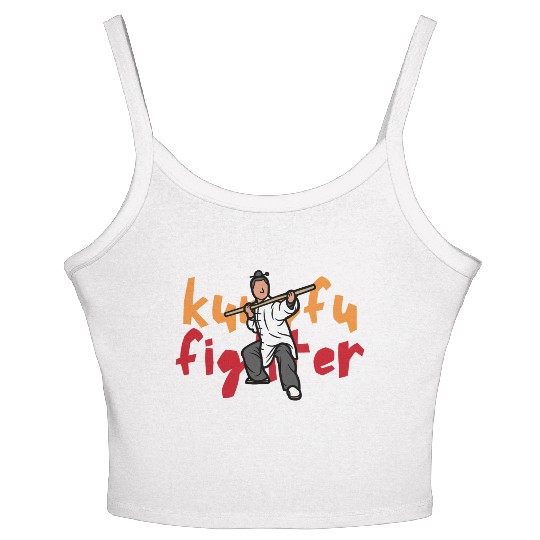 Kungfu Fighter Women's Spaghetti Strap Tank Top