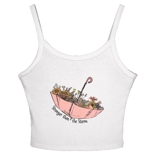 Stronger than the storm sublimation Women's Spaghetti Strap Tank Top