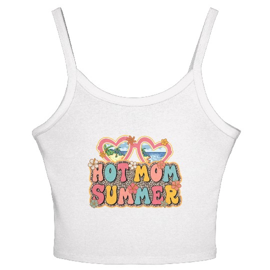 Hot Mom Summer sublimation Women's Spaghetti Strap Tank Top