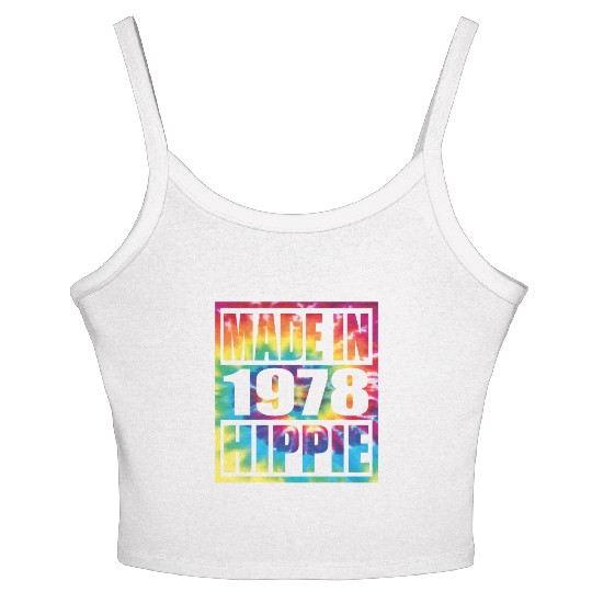 Hippie Birthday 1978 Women's Spaghetti Strap Tank Top