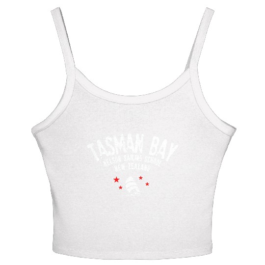 Tasman Bay Nelson sailing school Women's Spaghetti Strap Tank Top