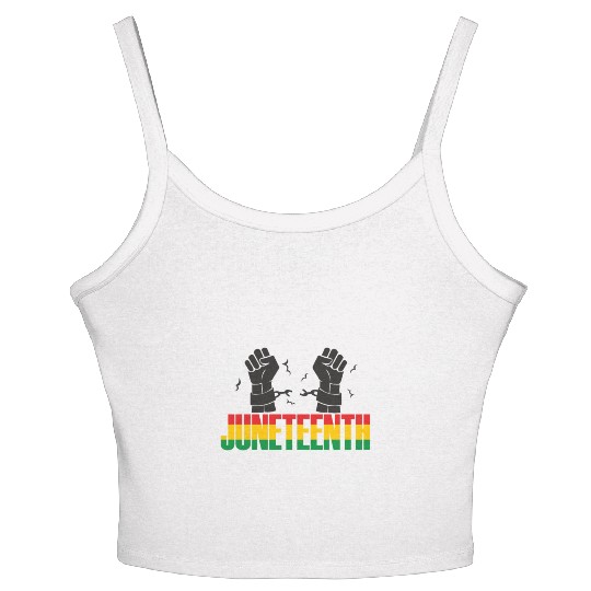 Juneteenth Day 1865, Freedom Day America African Women's Spaghetti Strap Tank Top