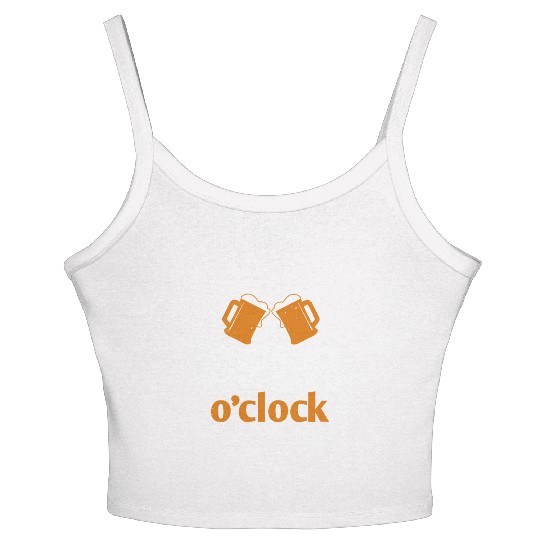 Beer o'clock Women's Spaghetti Strap Tank Top