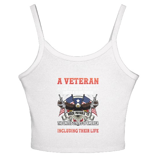 Veterans day celebration. Thank you veterans Women's Spaghetti Strap Tank Top