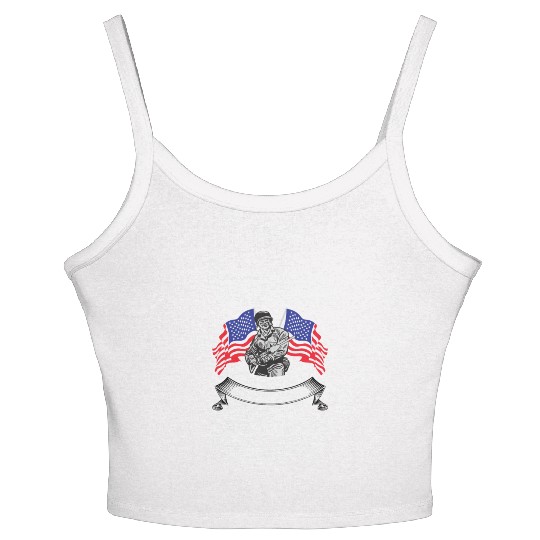 Veterans day celebration. Thank you veterans Women's Spaghetti Strap Tank Top