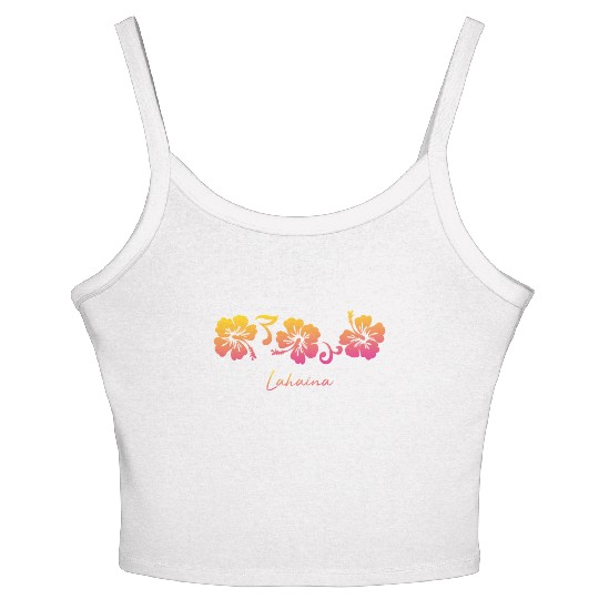 Lahaina Maui Hawaii Women's Spaghetti Strap Tank Top