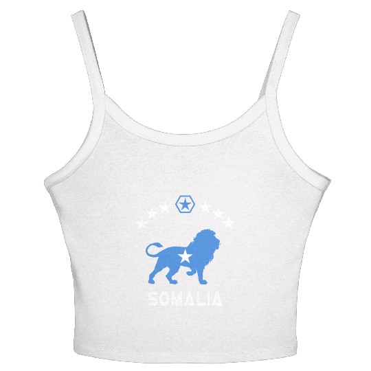 Somalia Lion Design Women's Spaghetti Strap Tank Top