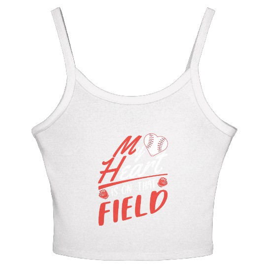 Baseball Mom Son Baseball Lover Women's Spaghetti Strap Tank Top