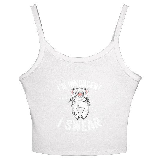 Ferret Keeper Animal Rights Pet Lovers Lifestyle Women's Spaghetti Strap Tank Top