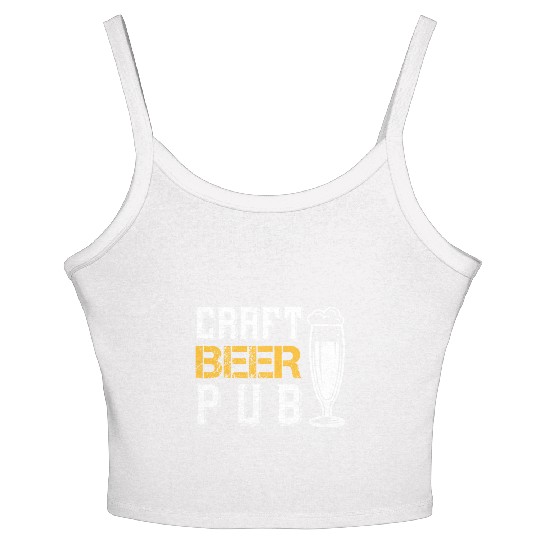 CRAFT BEER PUB Women's Spaghetti Strap Tank Top