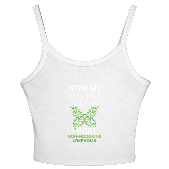 I Beat Non-Hodgkin Lymphoma Cancer Survivor Women's Spaghetti Strap Tank Top
