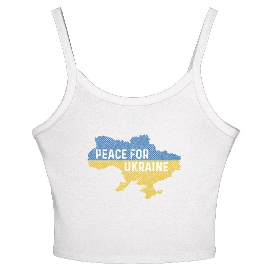 Peace for Ukraine Peacemaker Gift Women's Spaghetti Strap Tank Top