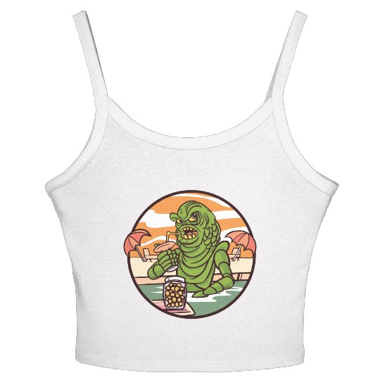 Monster drinking cocktail Monster drinking cocktai Women's Spaghetti Strap Tank Top