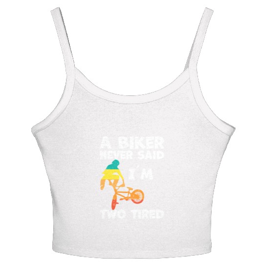 BMX Biker Racing Stunt Women's Spaghetti Strap Tank Top