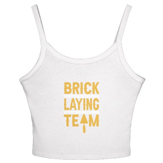 Bricklaying Team Bricklayer Mason Brick Women's Spaghetti Strap Tank Top