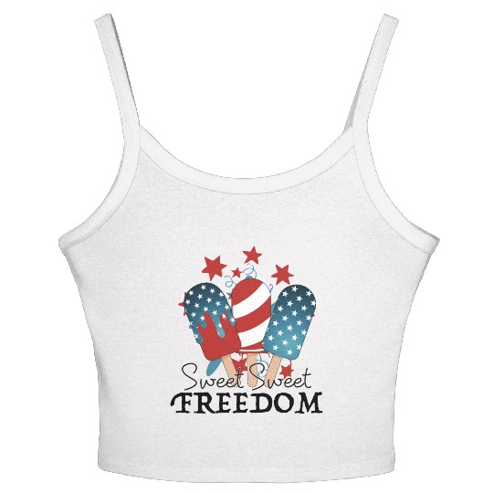 Sweet Sweet Freedom Women's Spaghetti Strap Tank Top