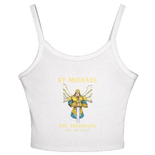 Archangel St Michael Roman Catholic Gift Women's Spaghetti Strap Tank Top