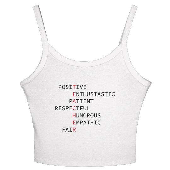 teacher Women's Spaghetti Strap Tank Top