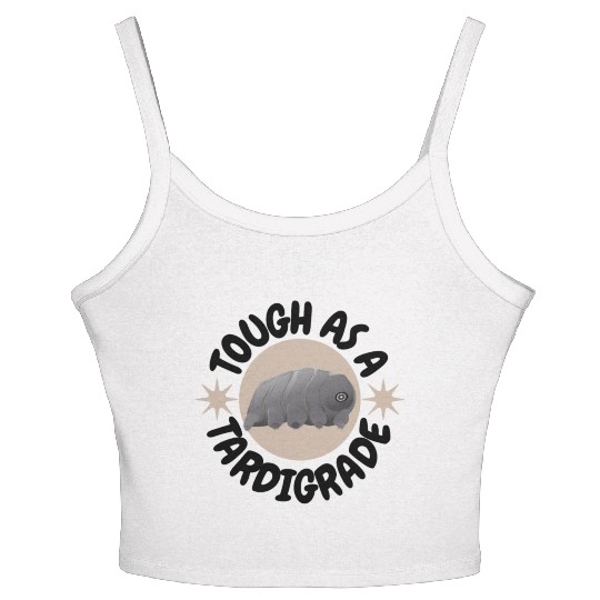 tough as a tardigrade,waterbear,science puns Women's Spaghetti Strap Tank Top