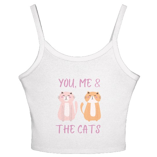 ask me about my cat funny cat Women's Spaghetti Strap Tank Top