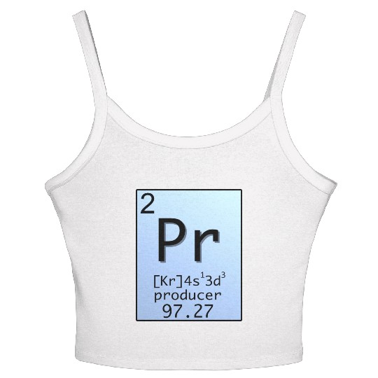 Music Producer Periodic Table Design Women's Spaghetti Strap Tank Top