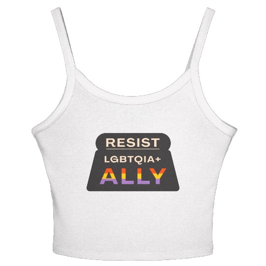 Resist pride Women's Spaghetti Strap Tank Top