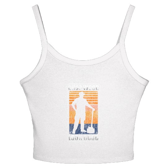 Lumberjack Chainsaw Women's Spaghetti Strap Tank Top