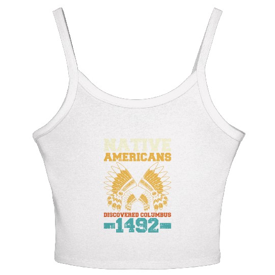 Anti Columbus Day Women's Spaghetti Strap Tank Top