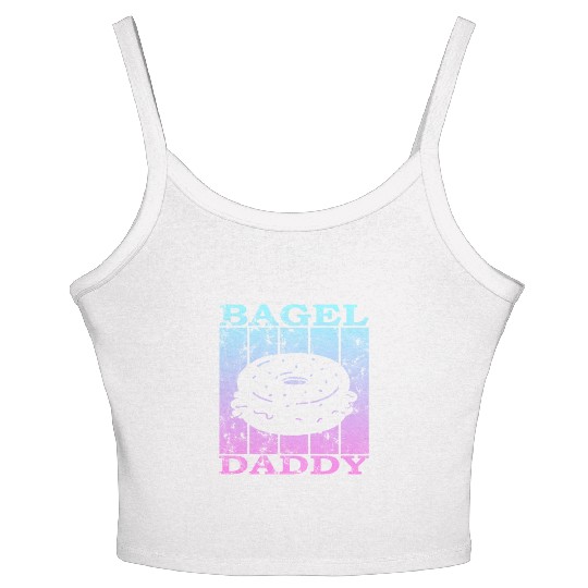 bagel dad 4 Women's Spaghetti Strap Tank Top