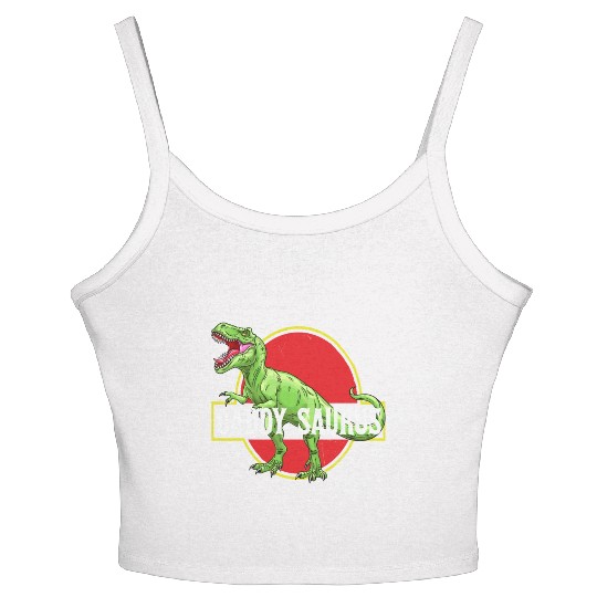 Daddysaurus Papasaurus Women's Spaghetti Strap Tank Top
