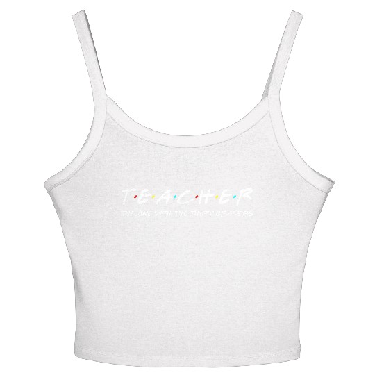 Third Grade Teacher Team Funny Elementary Teaching Women's Spaghetti Strap Tank Top