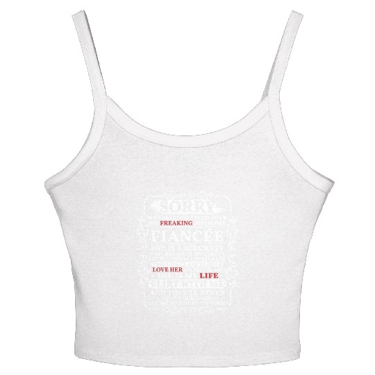 Funny My Heart Only Beating For My Fiance Women's Spaghetti Strap Tank Top