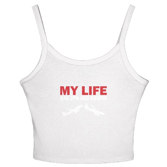 Pilot life has Postal Service and downs airplane aviation Women's Spaghetti Strap Tank Top