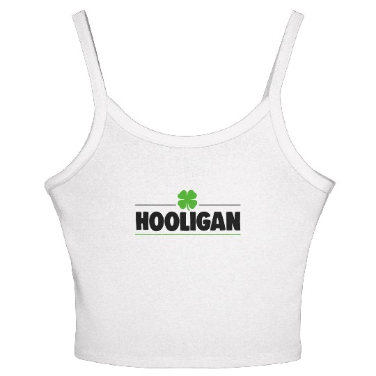 Hooligan Fun Ireland St. Patrick's Day Women's Spaghetti Strap Tank Top